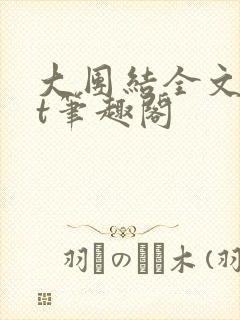 大团结全文txt笔趣阁