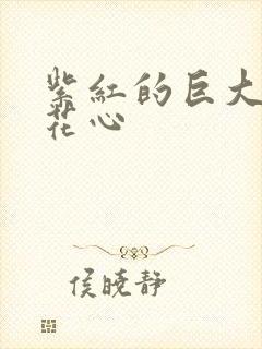 紫红的巨大顶开花心