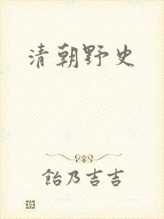 清朝野史