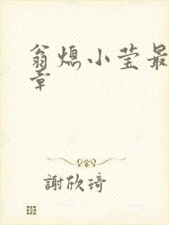 翁熄小莹最新节章