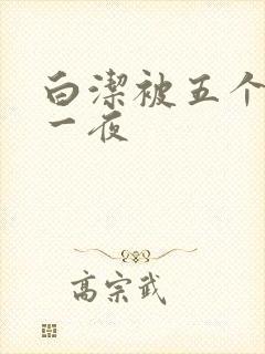 白洁被五个人玩一夜