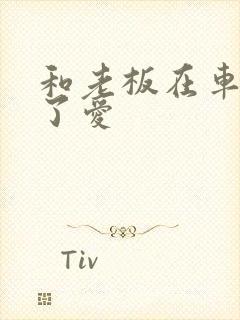 和老板在车里做了爱