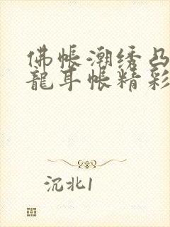 佛帐潮绣凸浮双龙耳帐精彩片段