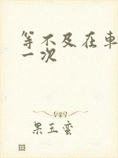 等不及在车里做一次