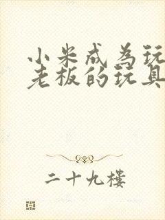 小米成为玩具店老板的玩具