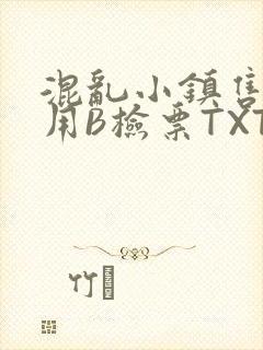 混乱小镇售票员用B检票TXT