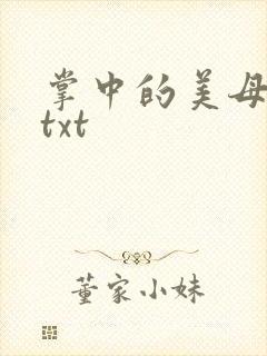 掌中的美母版主txt