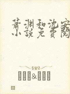 萧渊和沈安安的小说免费阅读