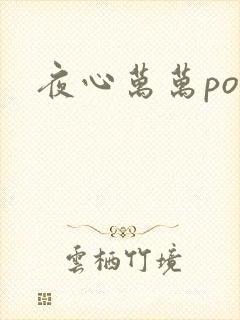 夜心万万po
