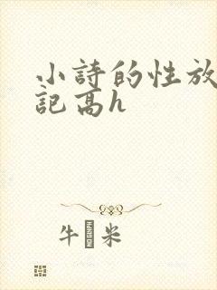 小诗的性放荡日记高h