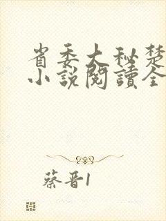 省委大秘楚东恒小说阅读全文