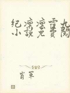纪凛凛霍九霖的小说免费阅读在线