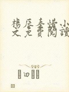 杨辰秦惜小说全文免费阅读最新