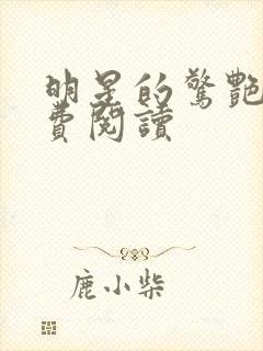 明星的惊艳史免费阅读