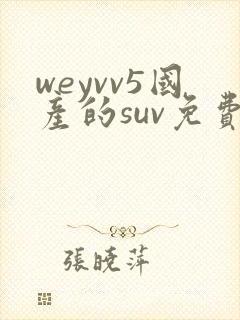 weyvv5国产的suv免费