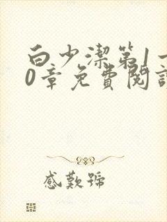 白少洁第1一40章免费阅读