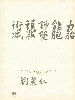 街头钞能力无删减版双胞胎