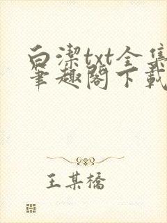 白洁txt全集笔趣阁下载