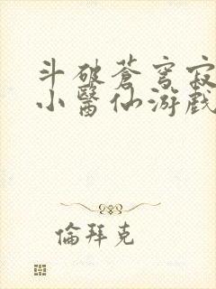 斗破苍穹寂寞的小医仙游戏世界