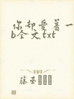 你却爱着一个sb全文txt