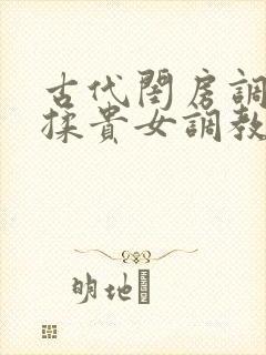 古代闺房调教h揉贵女调教记
