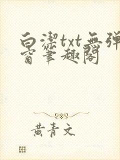 白洁txt无弹窗笔趣阁