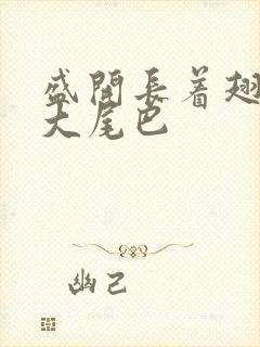 盛开长着翅膀的大尾巴