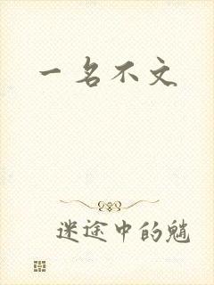 一名不文