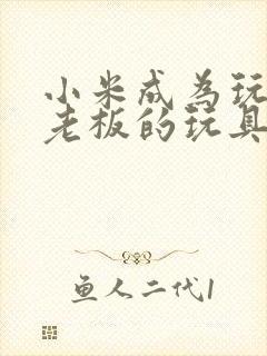 小米成为玩具店老板的玩具