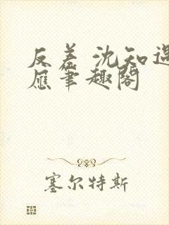 反差 沈知遇晏应笔趣阁