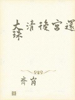 大清后宫还君明珠