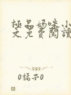 极品妈咪小说全文免费阅读