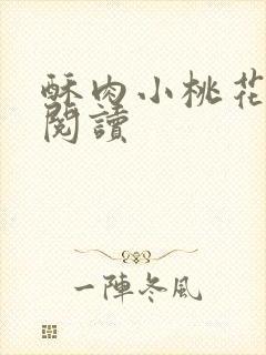 酥肉小桃花全文阅读