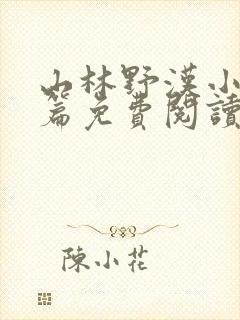 山林野汉小说全篇免费阅读