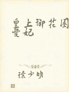 皇上御花园中要爱妃