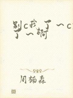 别c我了～c烂了～啊