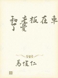 和老板在车里做了爱