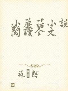 小蘑菇小说免费阅读全文