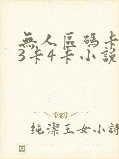 无人区码卡二卡3卡4卡小说