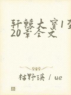 轩辕大宝1至720章全文