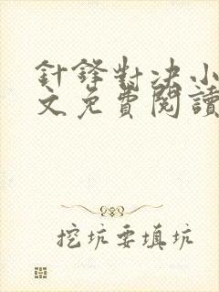 针锋对决小说全文免费阅读完整版