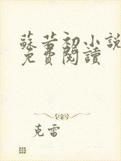 苏若初小说全文免费阅读