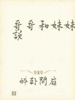 哥哥和妹妹的小说