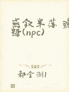 燕钗半落 琥珀糖(npc)