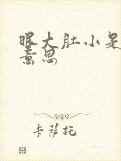 眼大肚小是什么意思