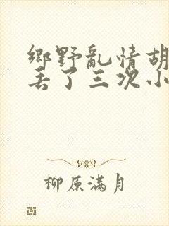 乡野乱情胡秀英丢了三次小说