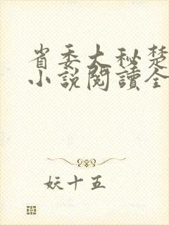 省委大秘楚东恒小说阅读全文