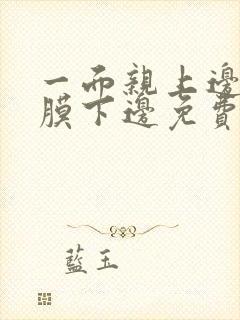 一面亲上边一面膜下边免费阅读