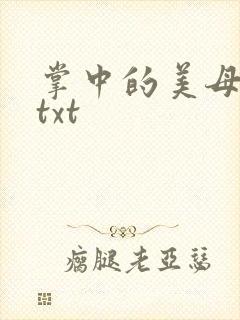 掌中的美母版主txt