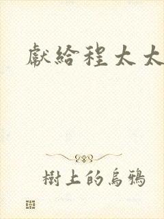献给程太太